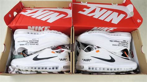 off white nike air max 97 fake vs real|white air max 97 sneakers.